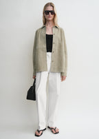 Soft suede shirt desert