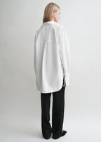 Oversized tuxedo shirt white