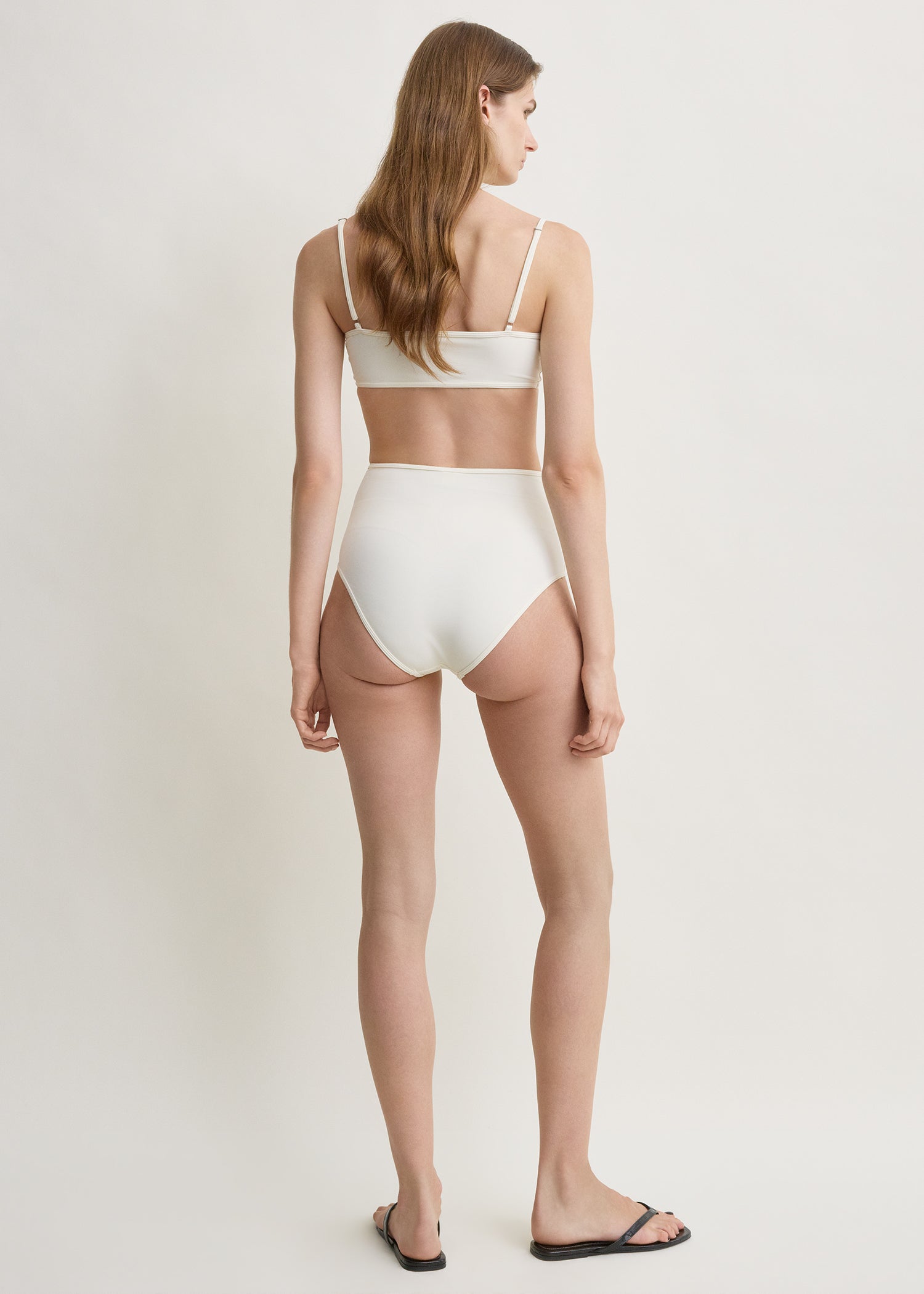 High bikini bottoms ecru