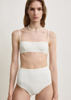 High bikini bottoms ecru