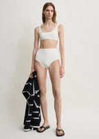 U-neck bikini top ecru