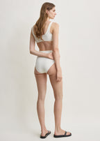 U-neck bikini top ecru