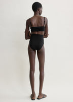 Balconette bikini top black