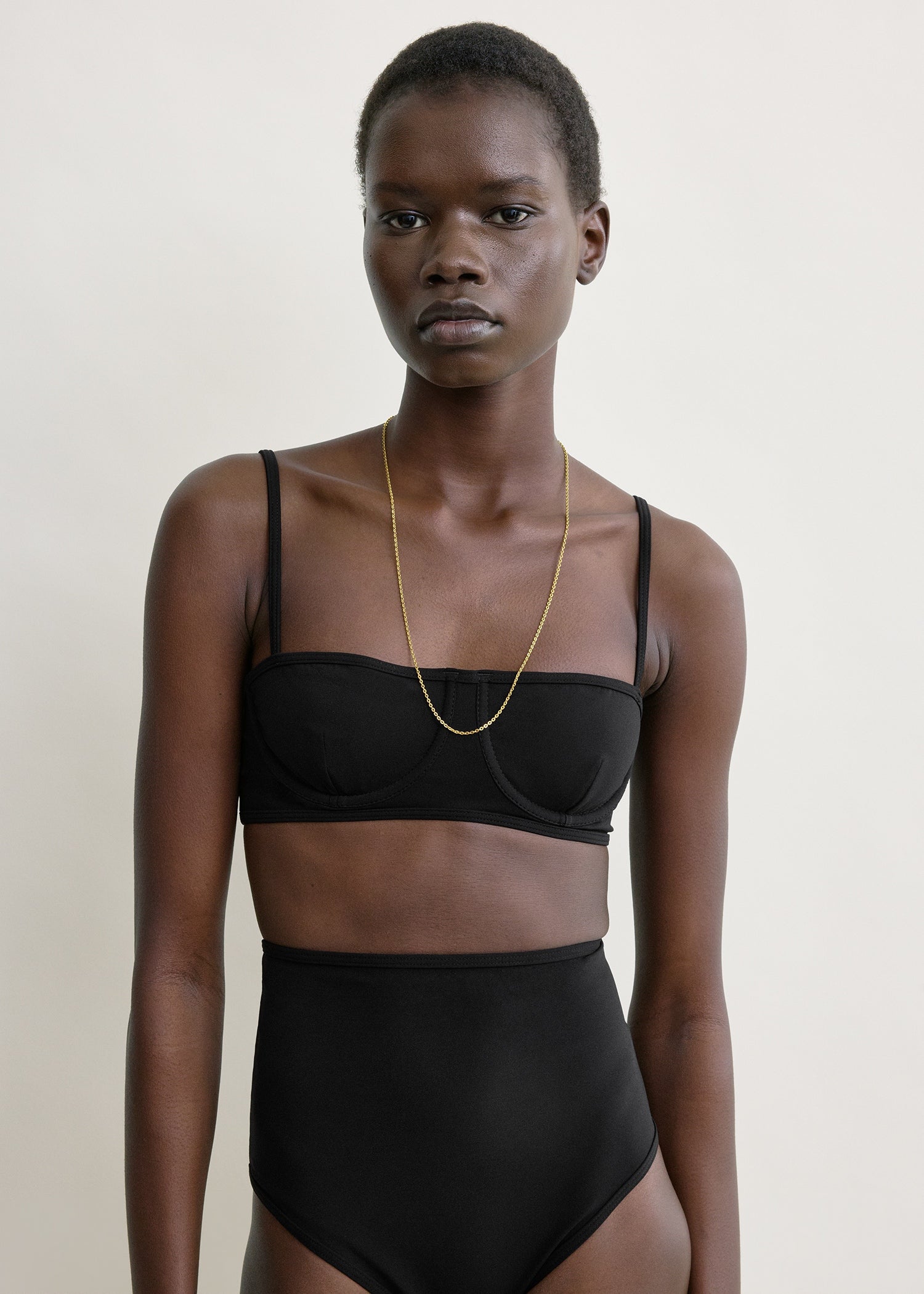 Balconette bikini top black