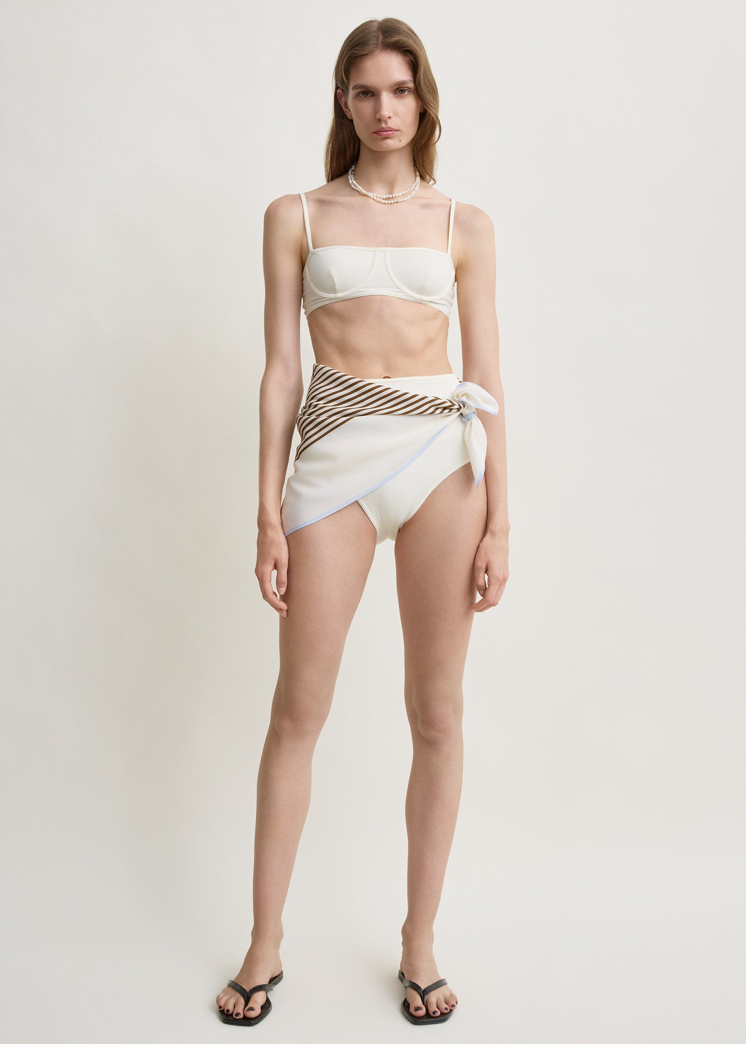 Balconette bikini top ecru