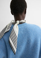 Classic alpaca crew knit pale blue