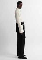 Lightweight wool shirt ecru