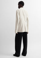 Lightweight wool shirt ecru