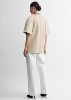 Cocoon leather top stone