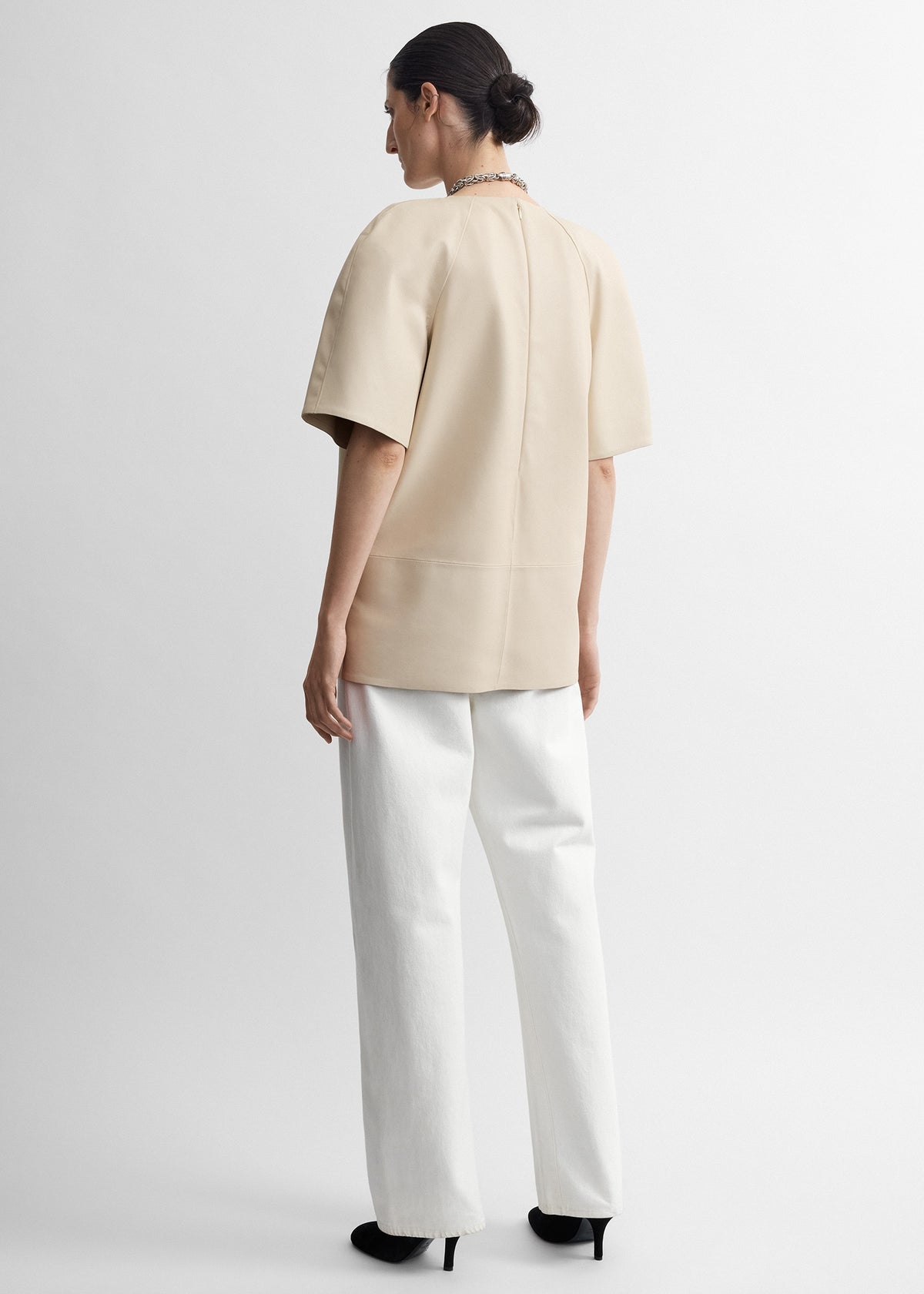 Cocoon leather top stone