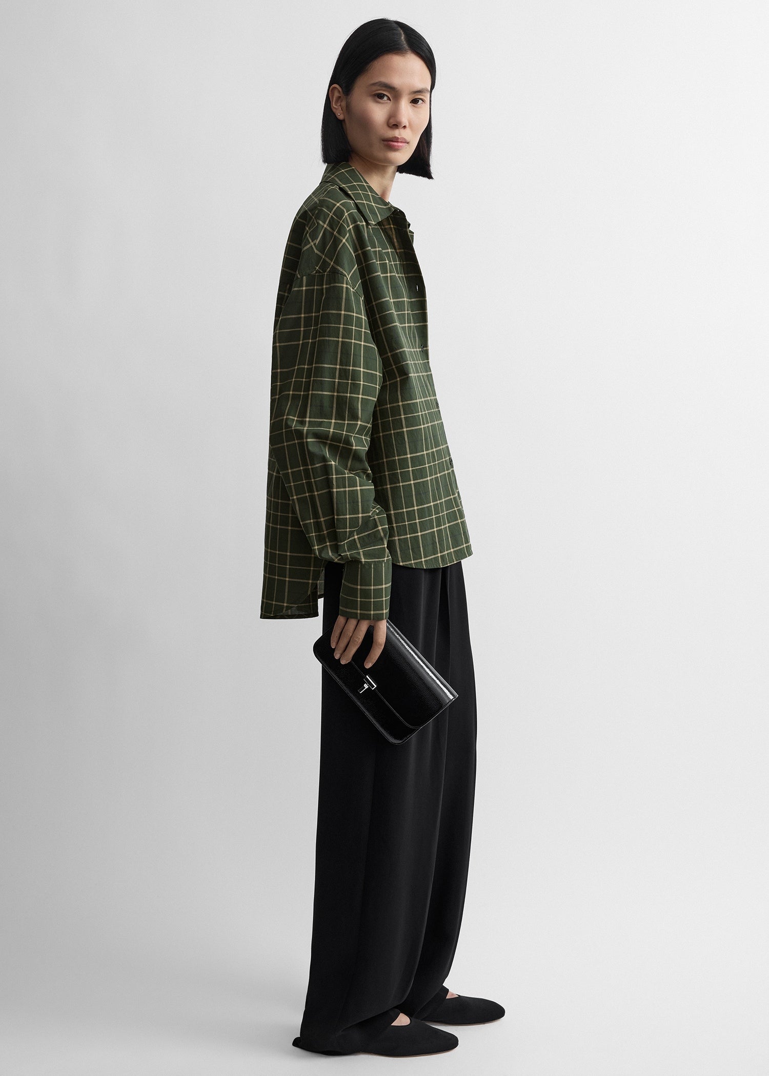 Boxy shirt pine/popcorn