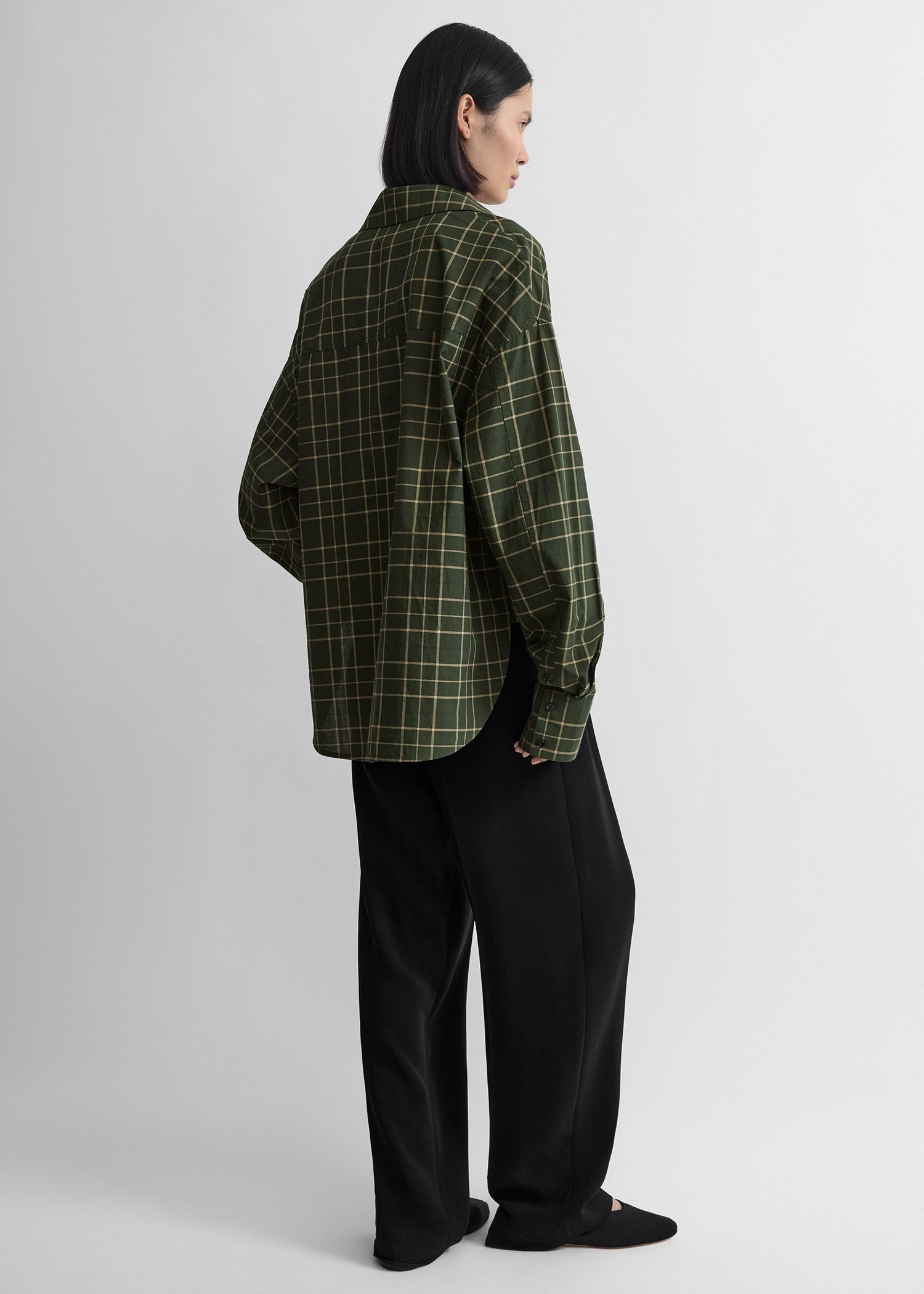 Boxy shirt pine/popcorn