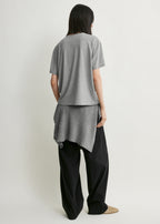 Classic tee mid grey melange petite