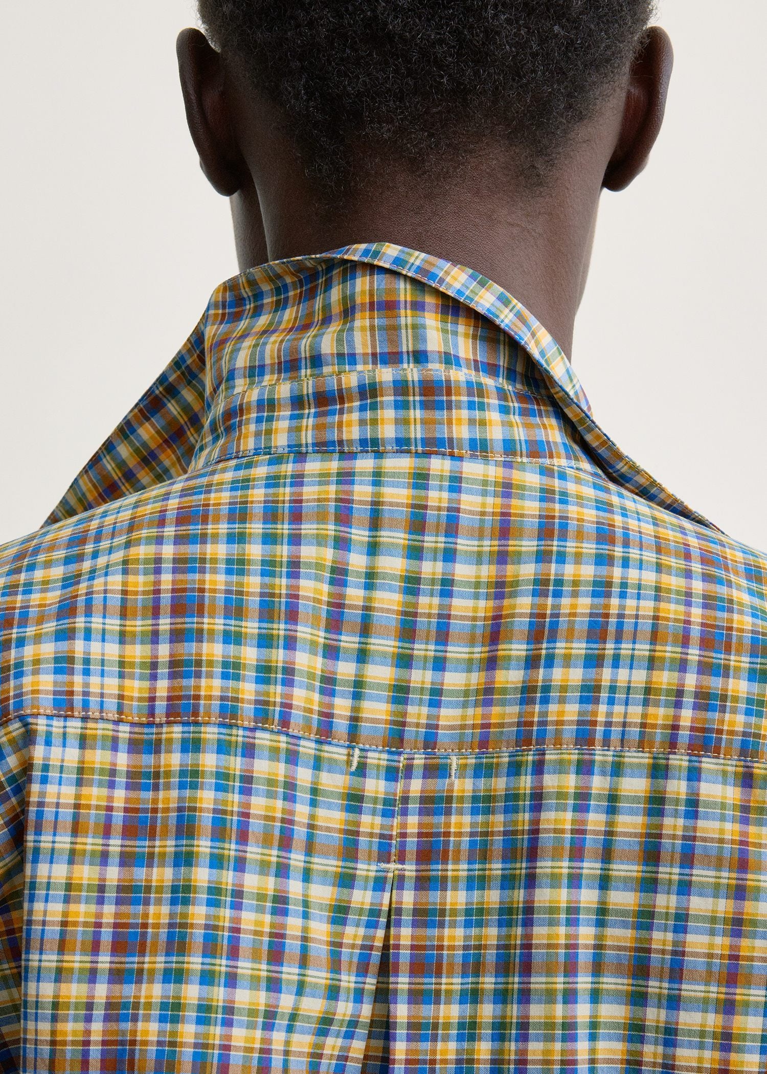 Classic check shirt blue/orange