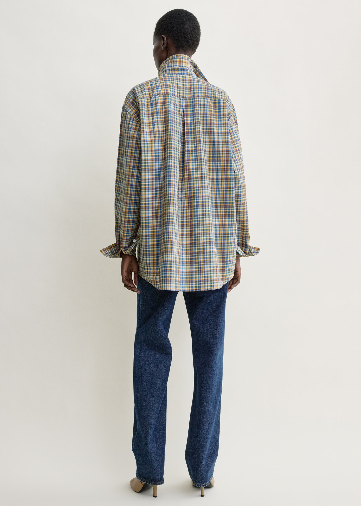 Classic check shirt blue/orange