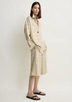Classic embroidered shirt ivory