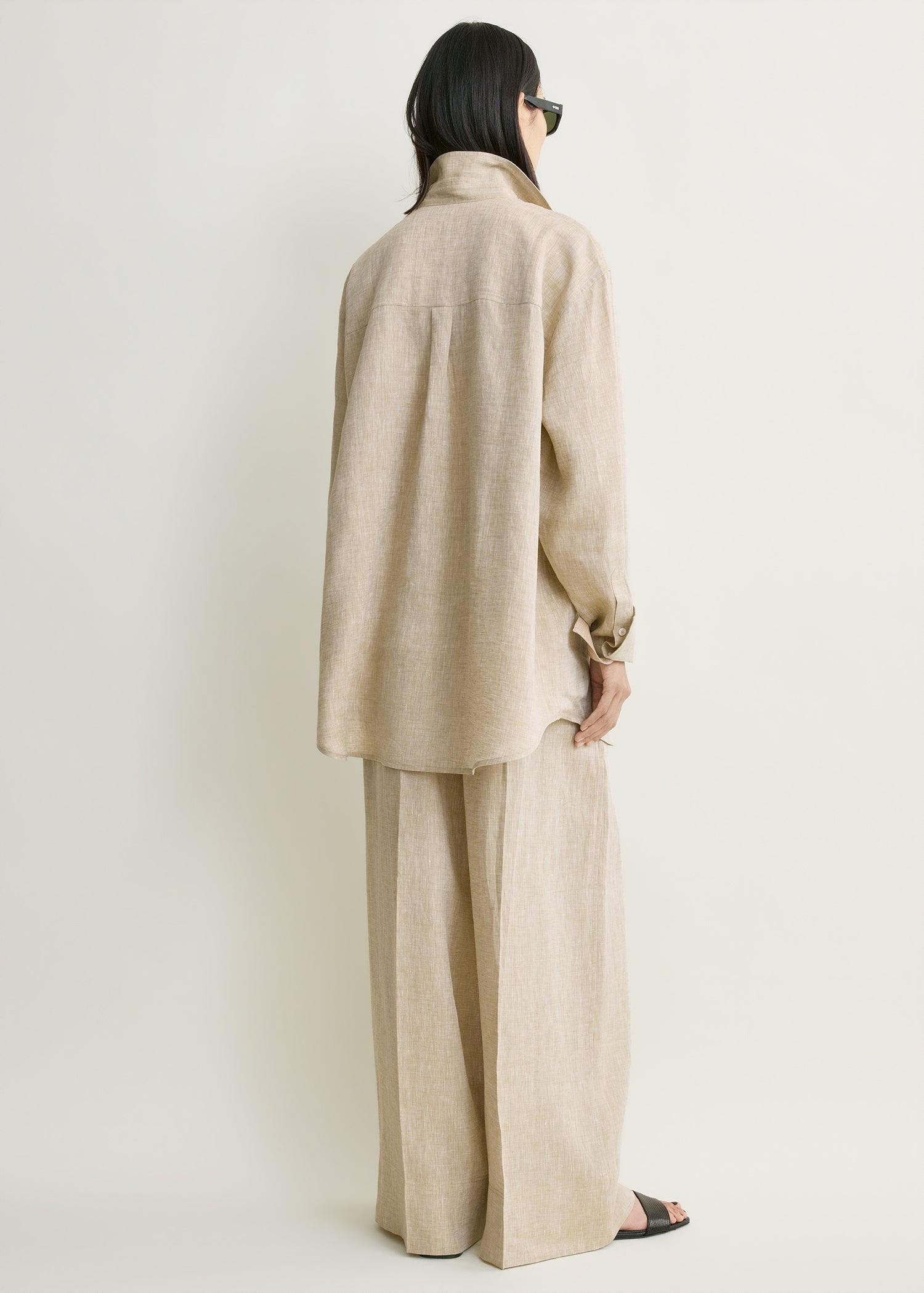 Oversized summer shirt natural