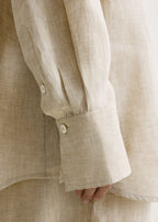 Oversized summer shirt natural