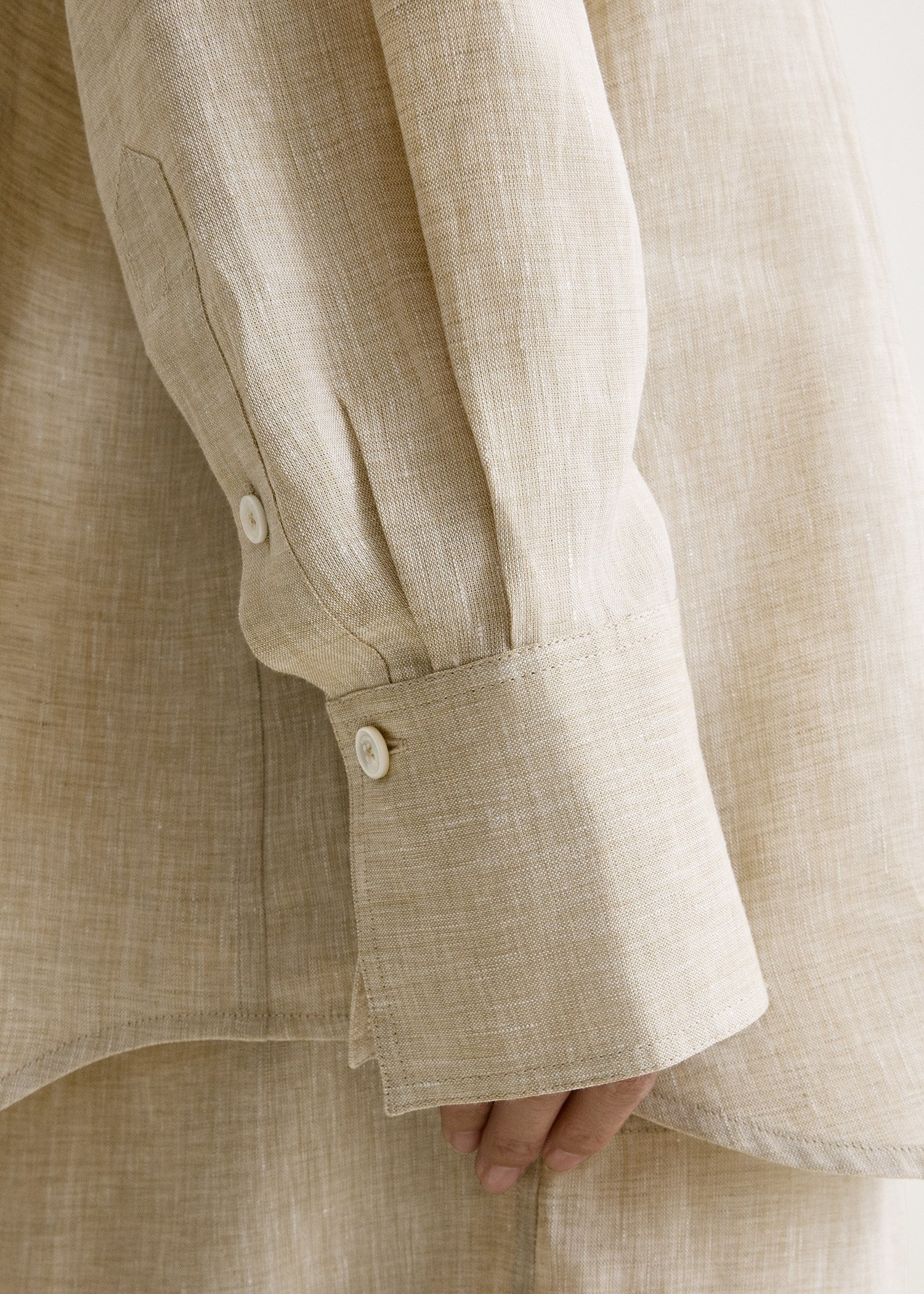 Oversized summer shirt natural