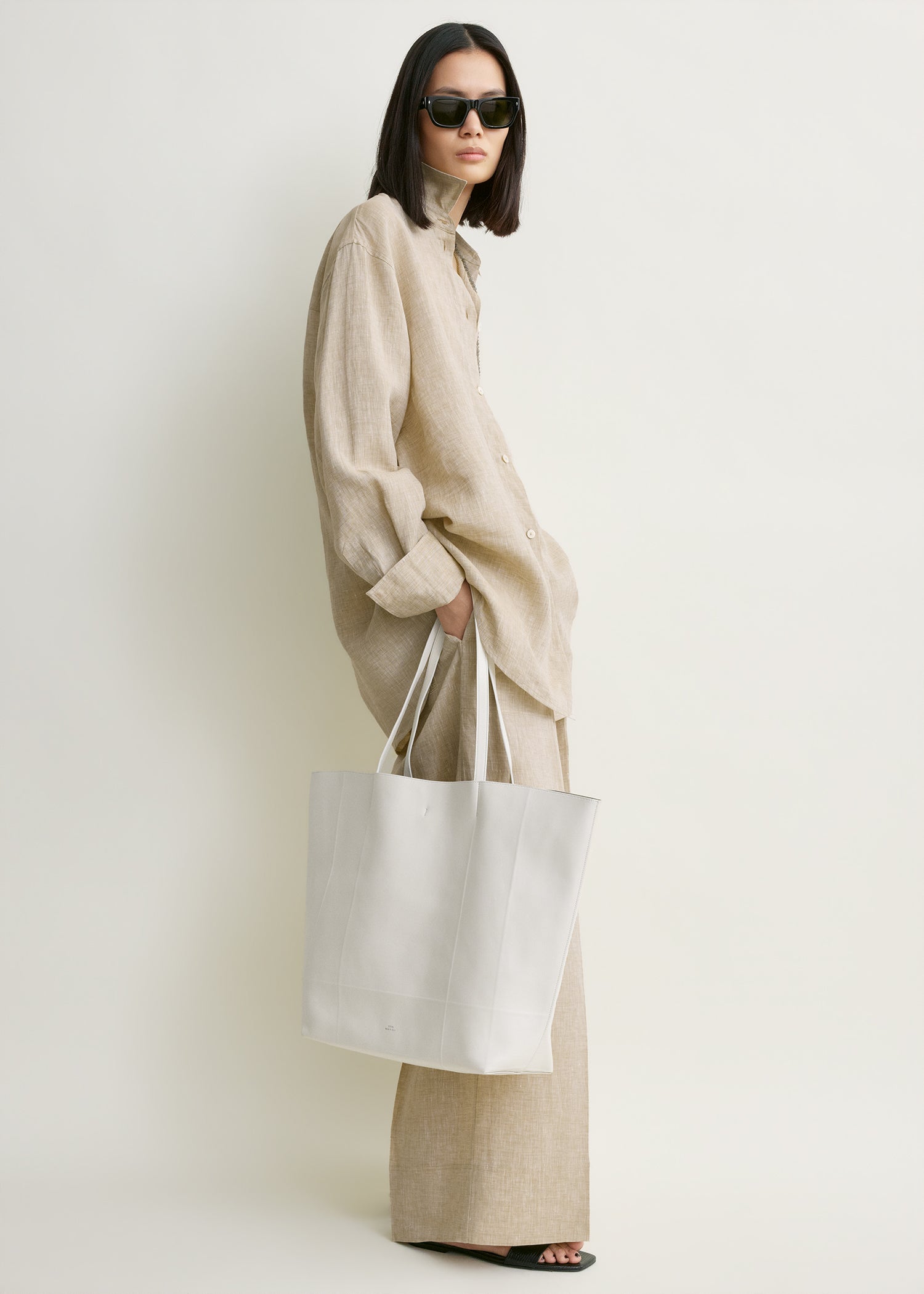 Oversized summer shirt natural