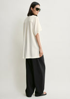 Fluid polo shirt ecru