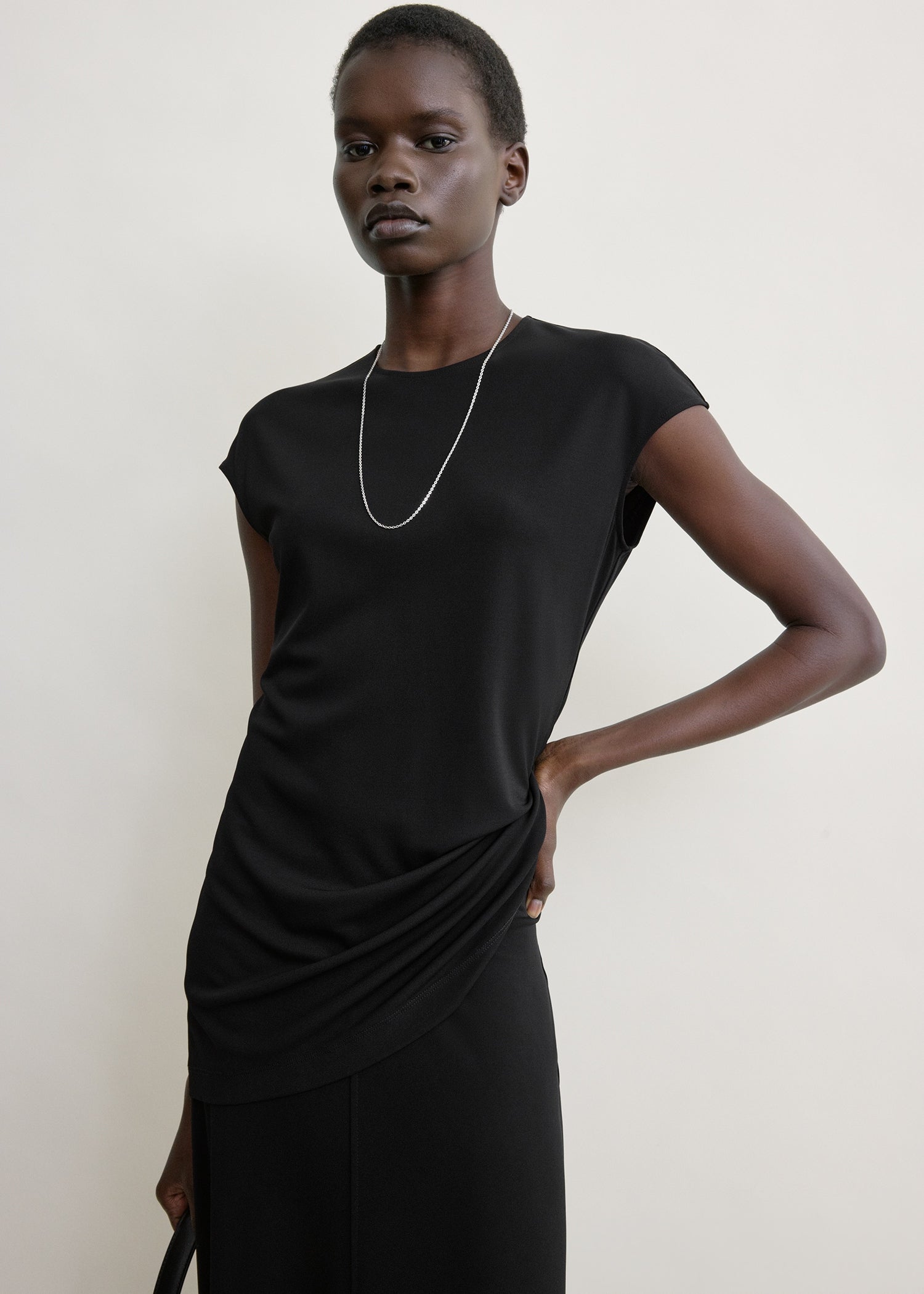 Everyday top black – TOTEME