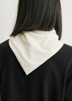 Scarf tee black/ecru