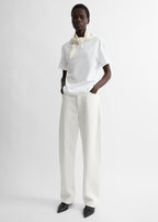 Scarf tee white/ecru