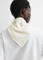 Scarf tee white/ecru