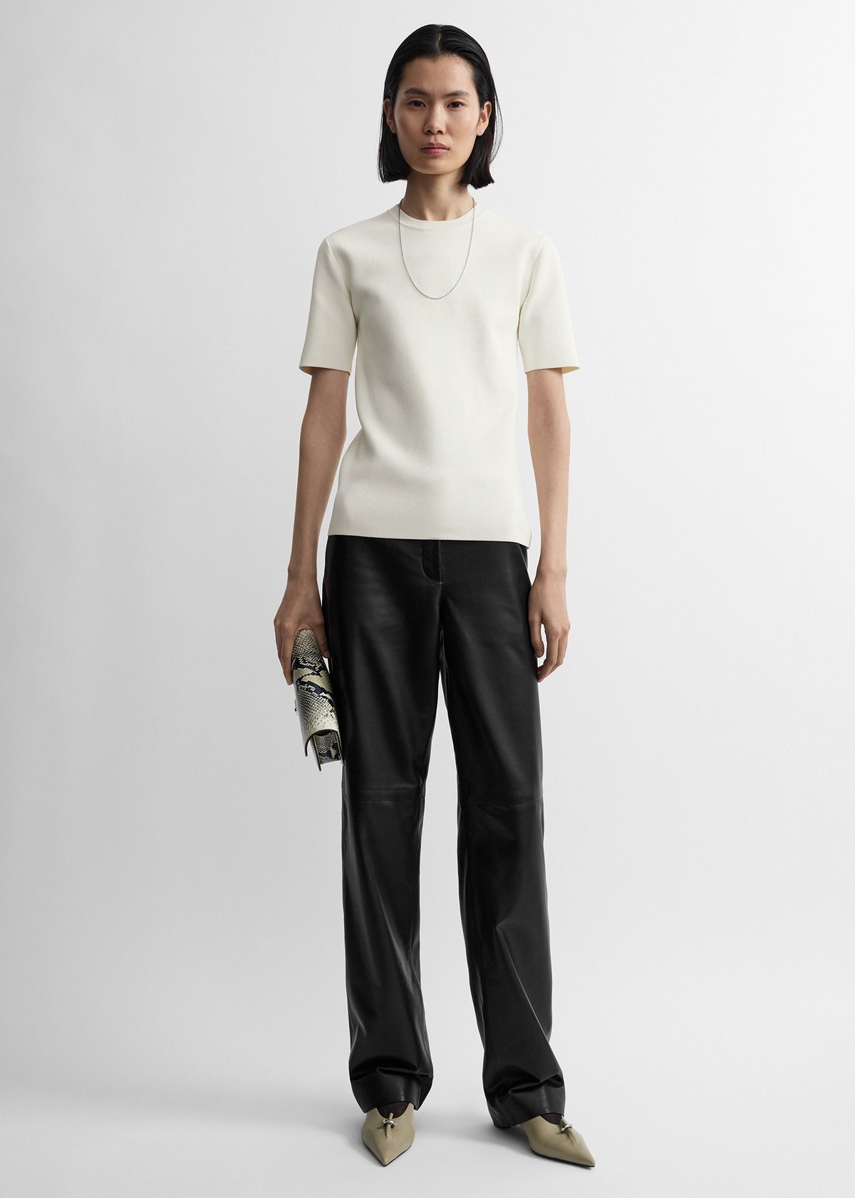 Easy leather trousers black