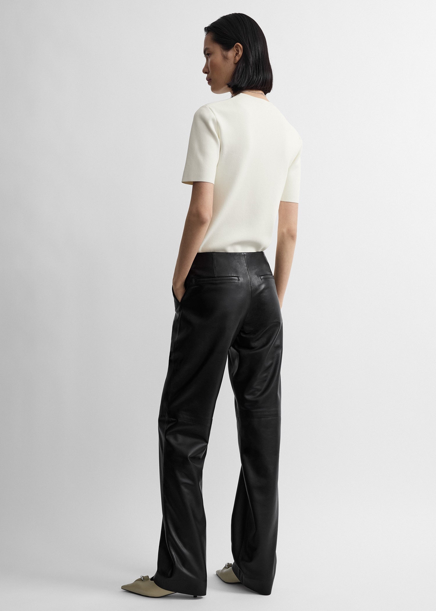 Easy leather trousers black