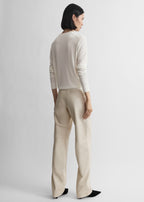 Easy leather trousers stone