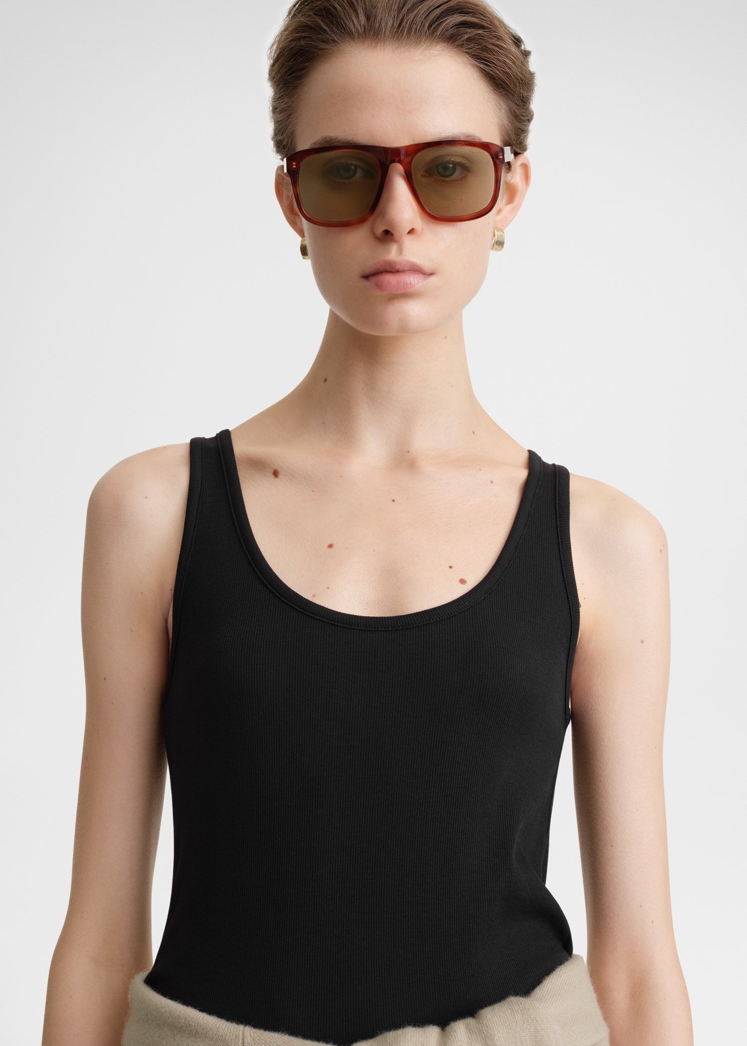 Classic rib tank black TOTEME Classic rib tank black TOTEME