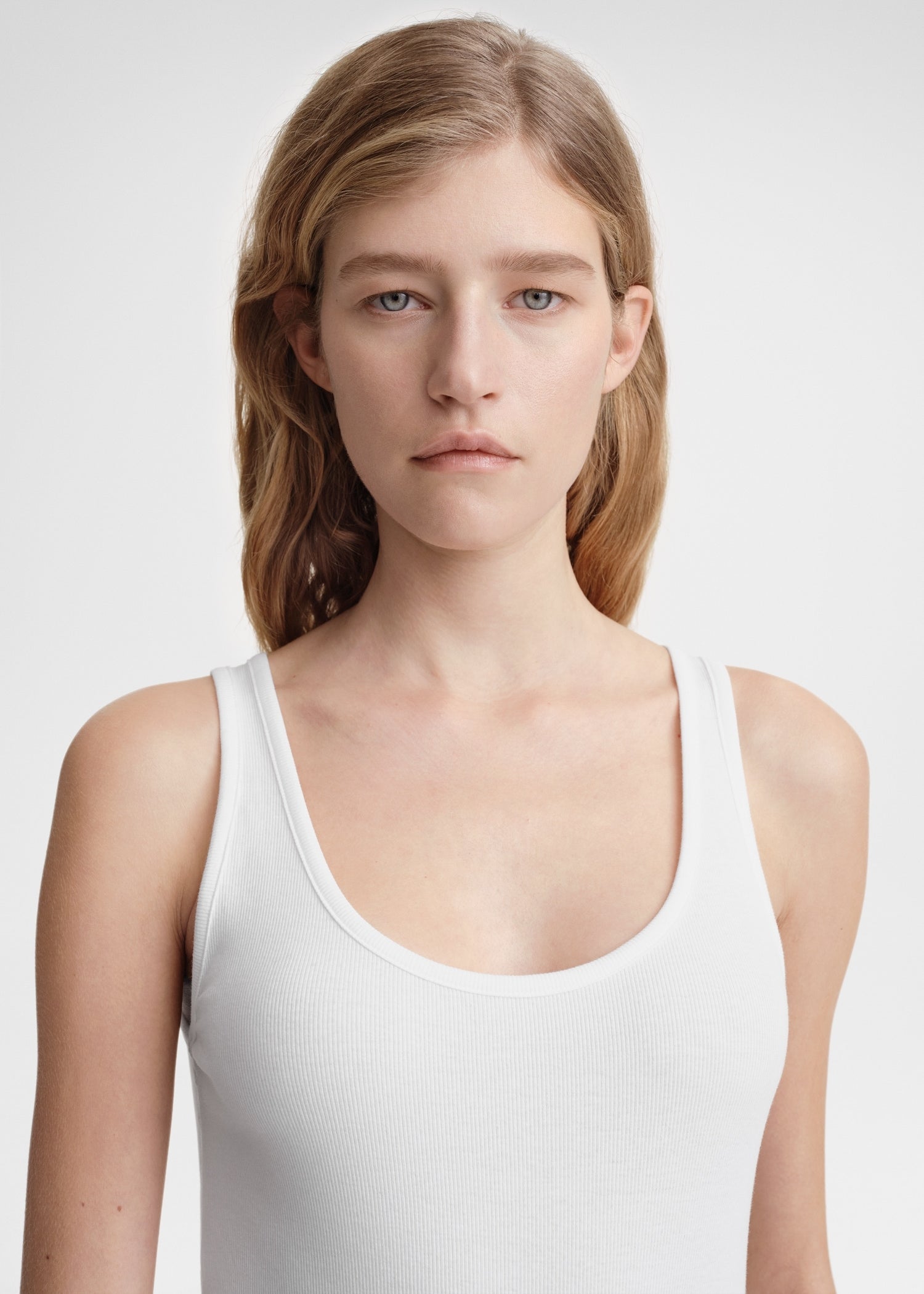 Classic rib tank white – TOTEME
