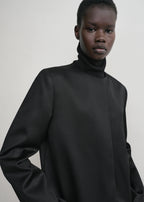 Chintz coat black