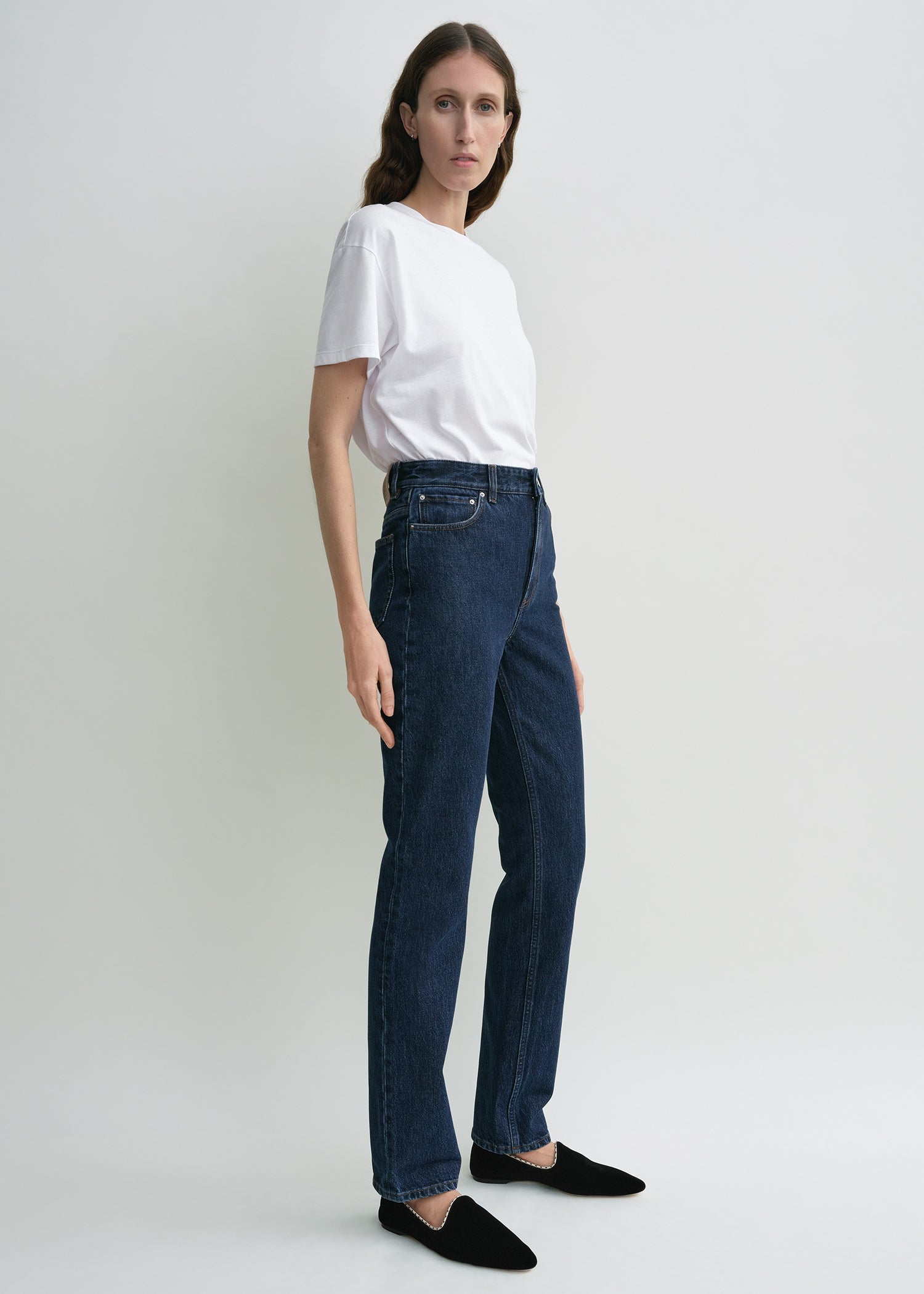 High slim denim indigo