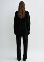 Cashmere v-neck knit black