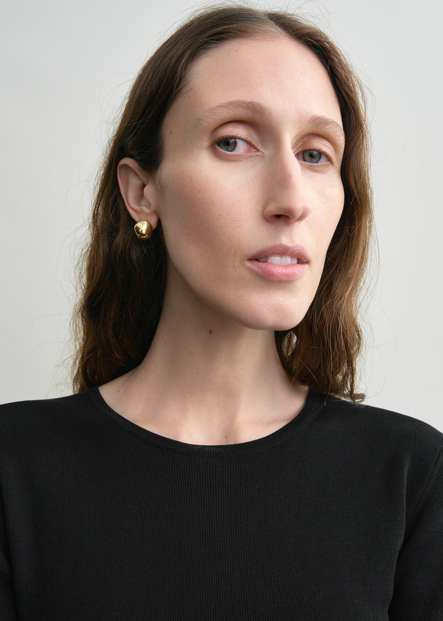 Compact cotton top black – TOTEME