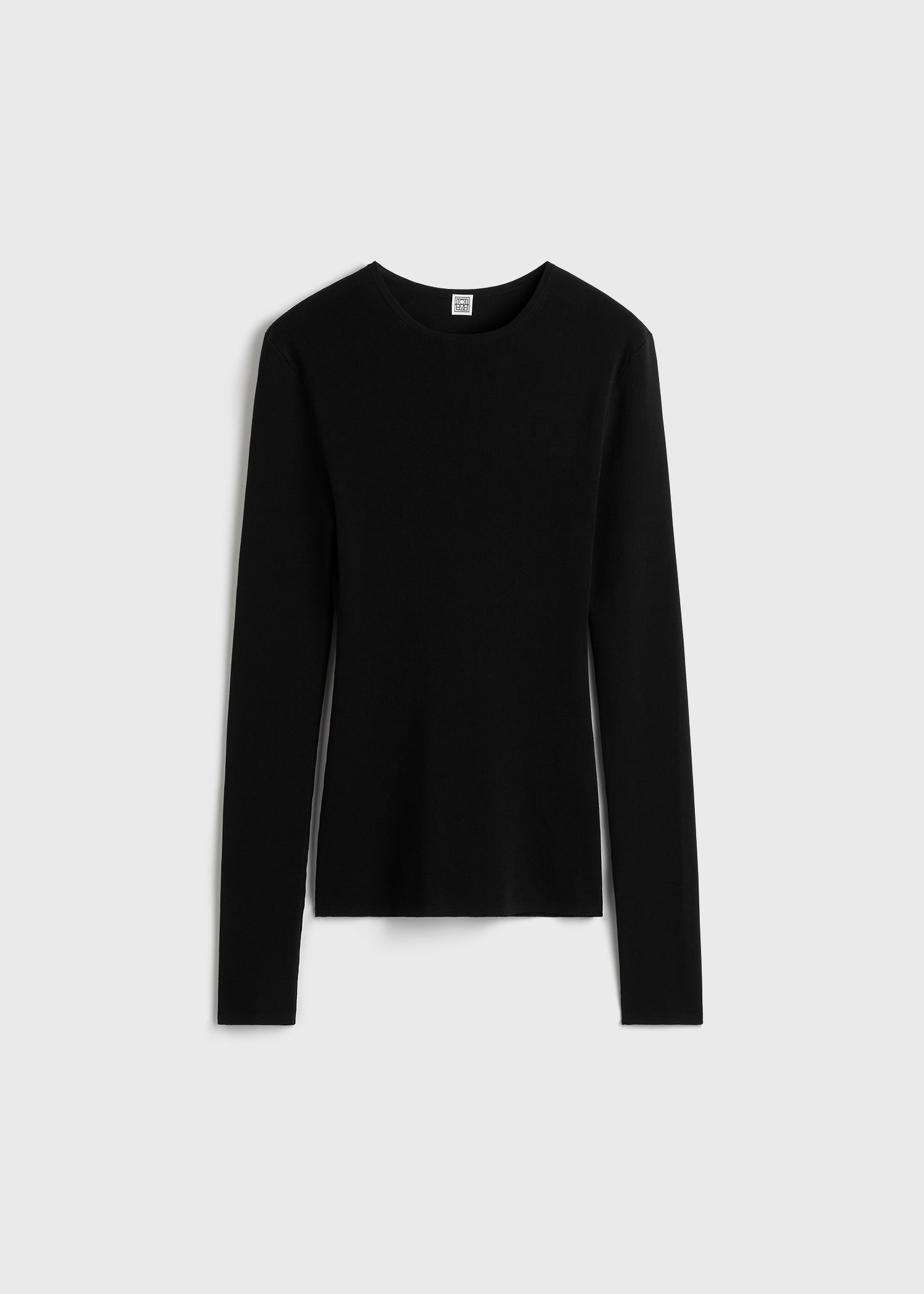 Compact cotton top black – TOTEME Compact cotton top black – TOTEME