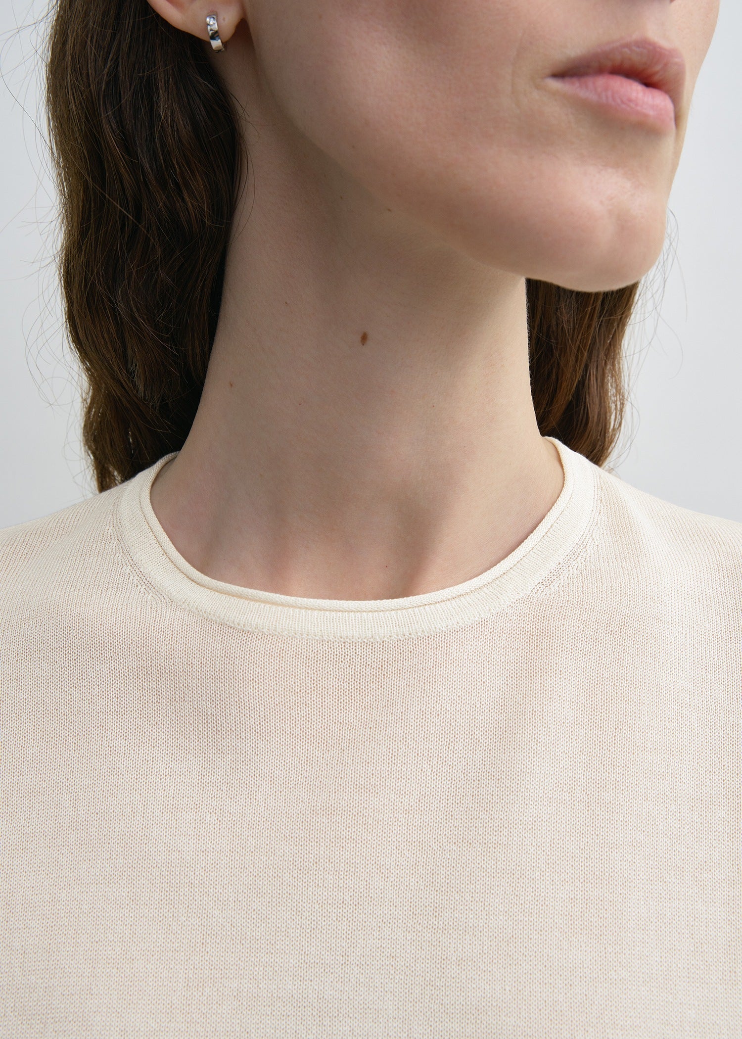 Silk tee ecru – TOTEME