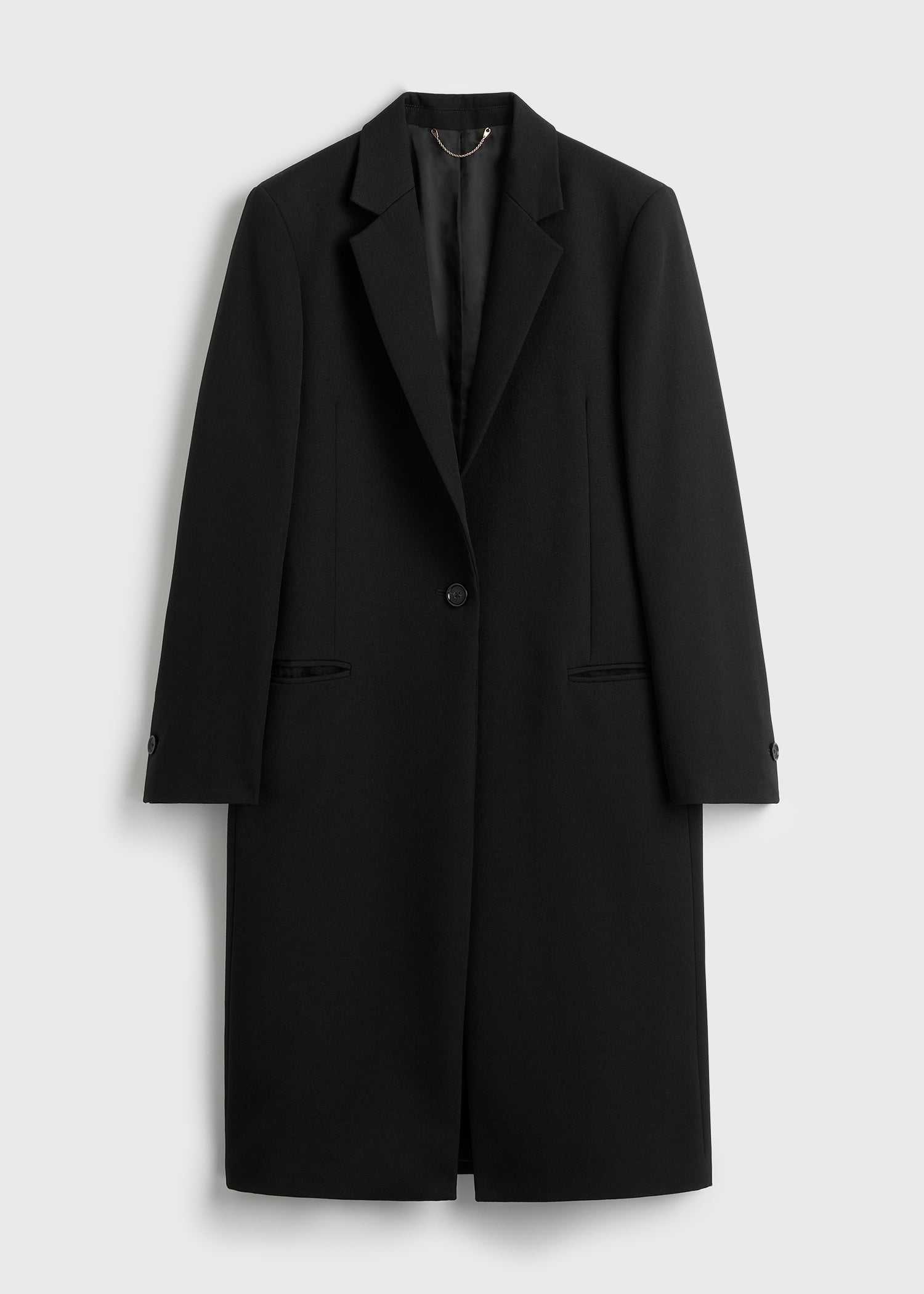 Classic tailored coat black – TOTEME