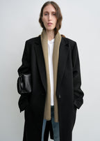 Light wool scarf hazel