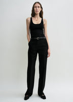 Straight suit trousers black