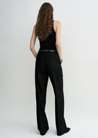 Straight suit trousers black