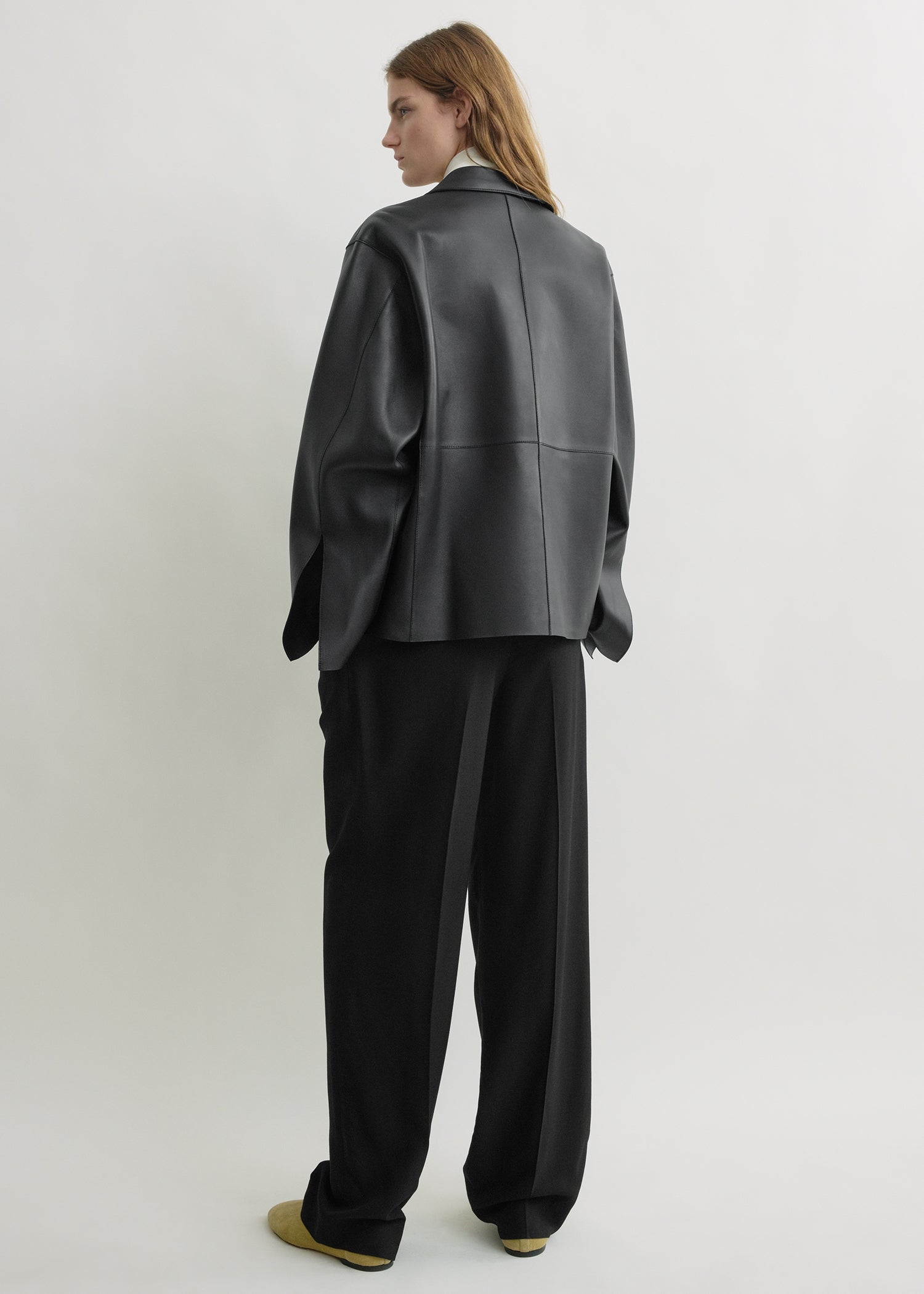 Army leather jacket black – TOTEME