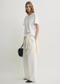 Relaxed chino trousers white