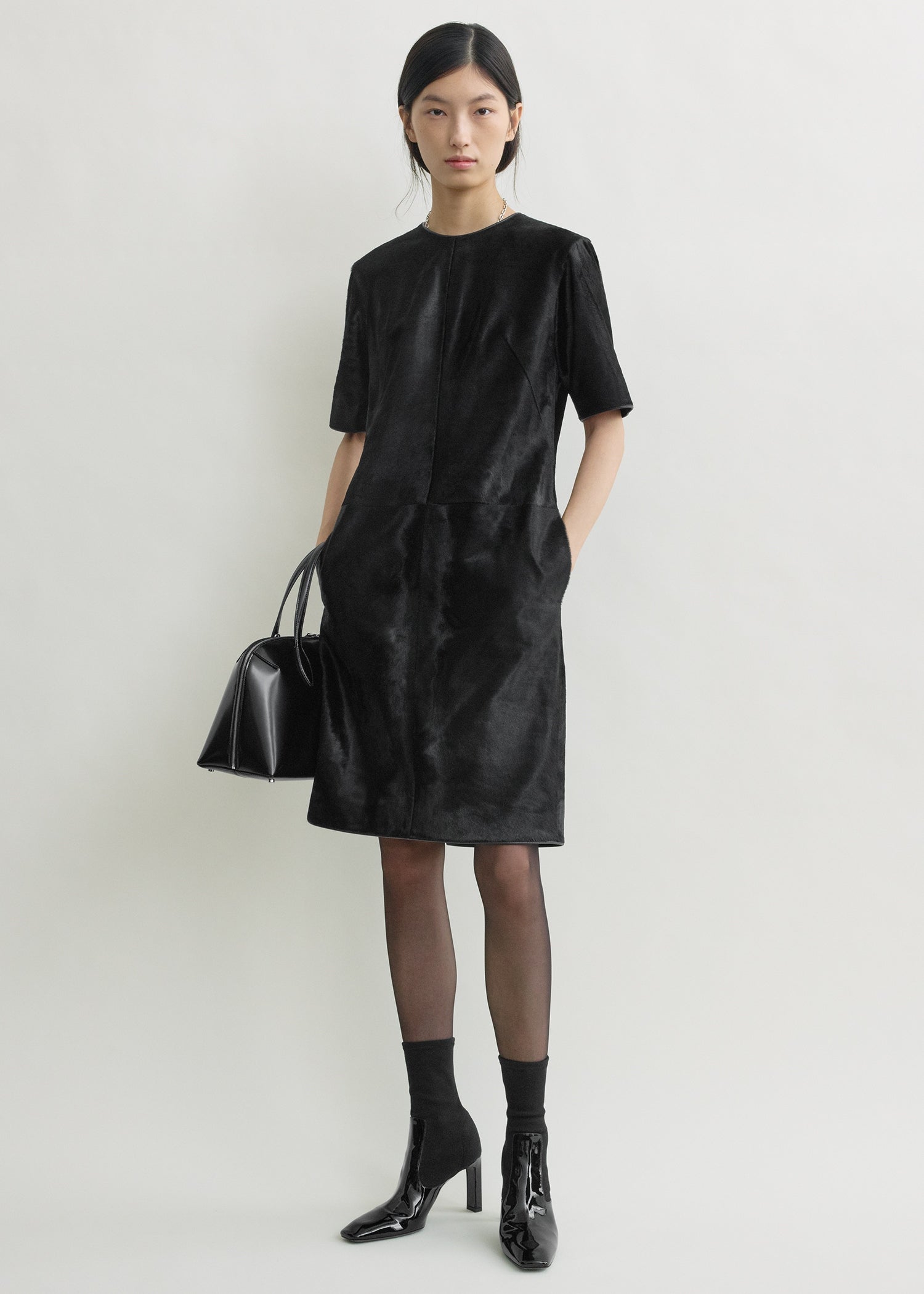 Leather dress black – TOTEME