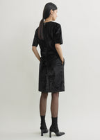 Leather dress black