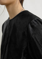 Leather dress black