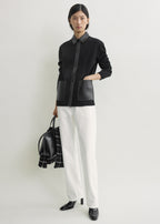 Patch pocket shirt black